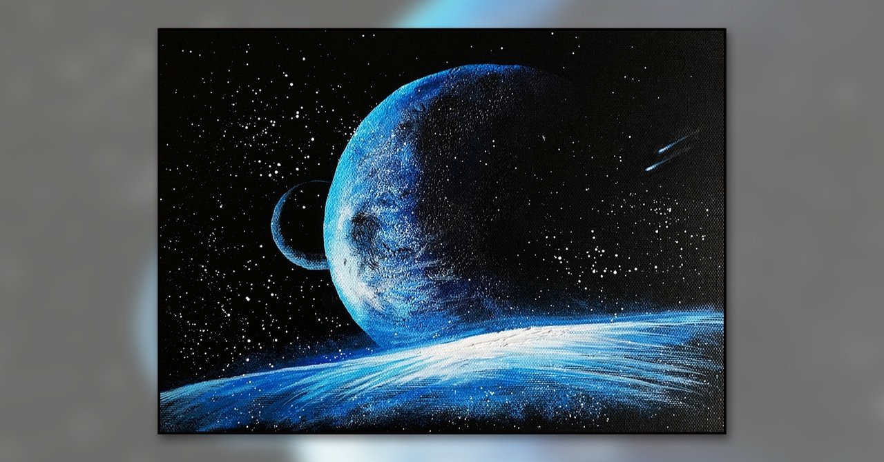 アクリル絵の具を使用した 宇宙から見た地球 の描き方 初心者が簡単に絵を描く方法 Junya Art Note アクリル絵の具を使用した 宇宙から見た地球 の描き方 初心者が簡単に絵を描く方法 Junya Art Note