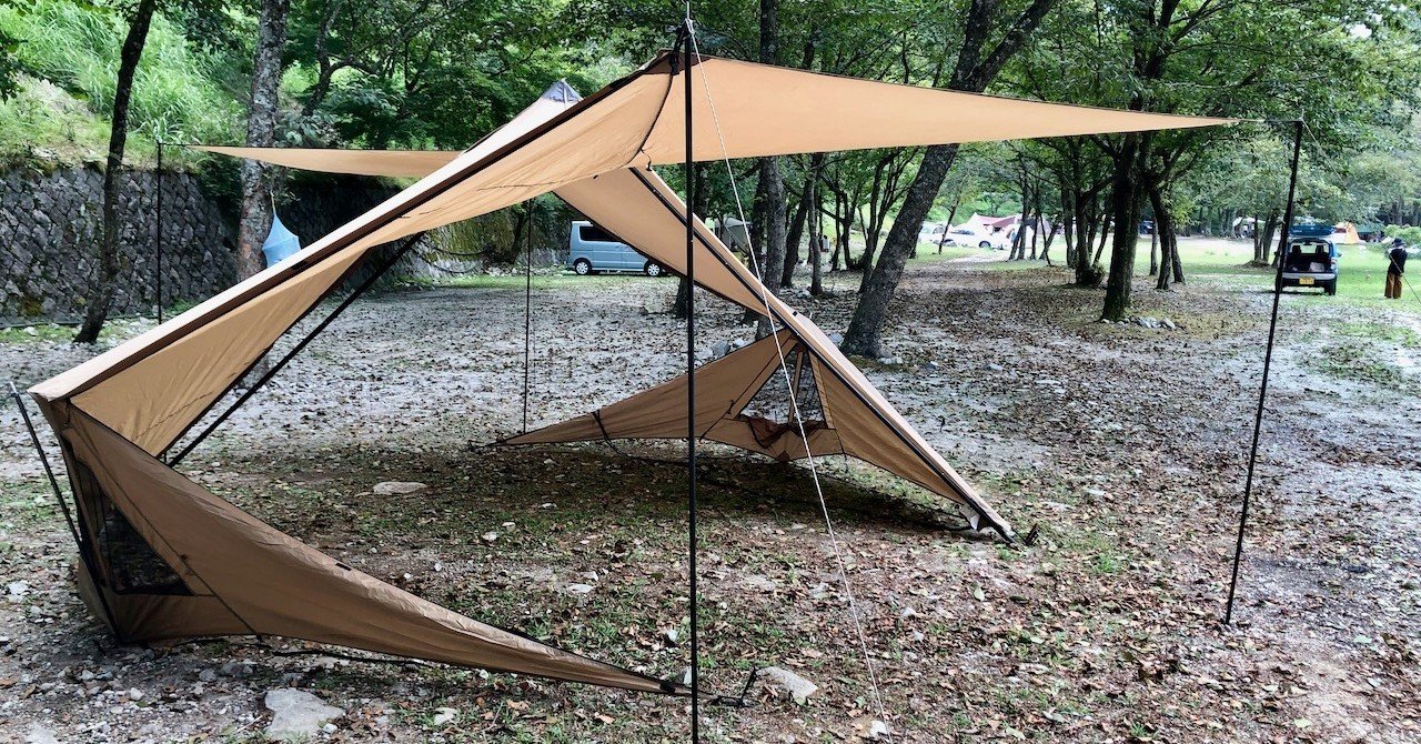 【超ポイントバック祭】 DOD フタマタノキワミでゼインアーツ・ギギ1の居住性を圧倒的に テント・タープ