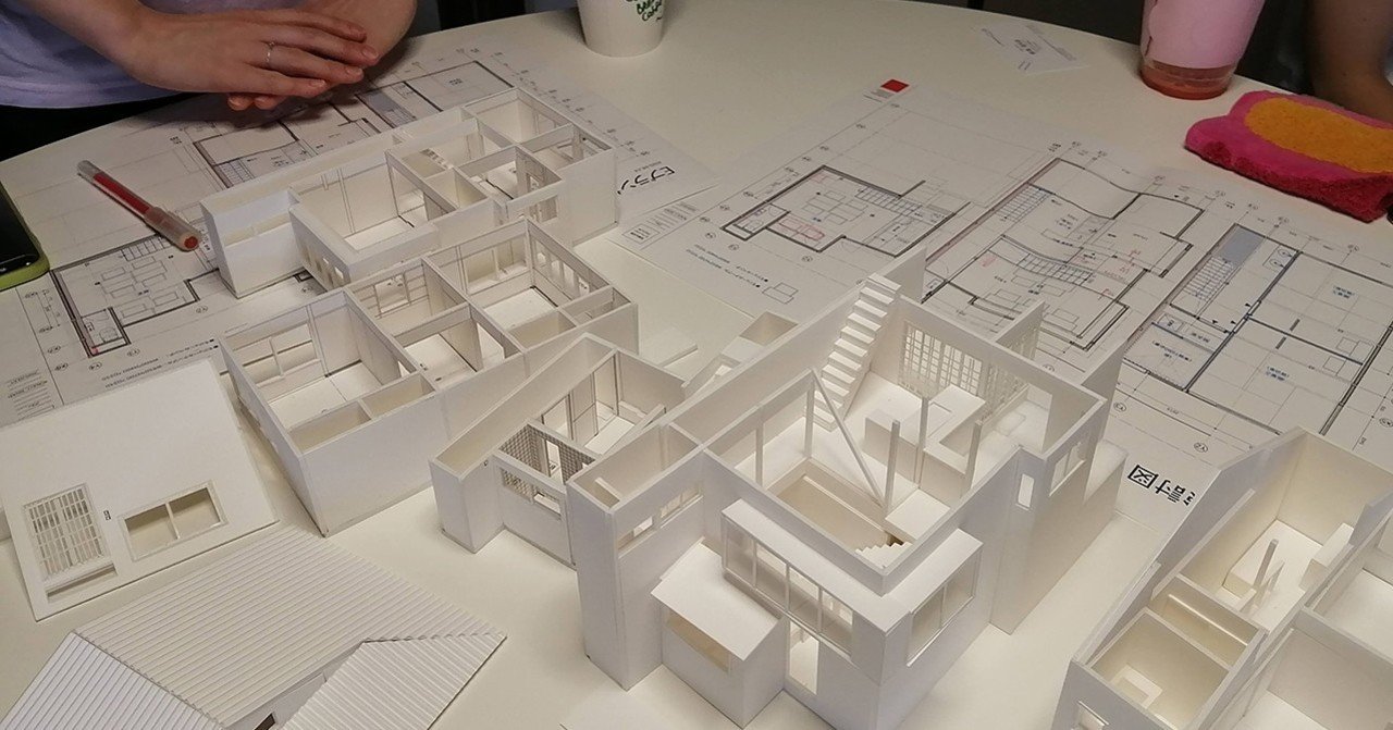 建築模型作品「プロジェクトX」 設計案: Plan E 建築模型完成｜Rocky平野