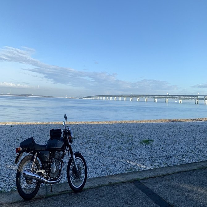 バイクで関空橋を見に湾岸線を走った Happy Monkey Koji Note