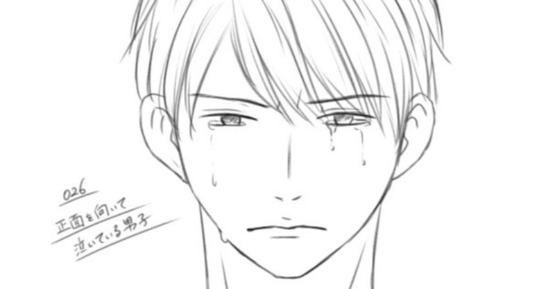 絵の練習 その9 泣いている顔 アン Note