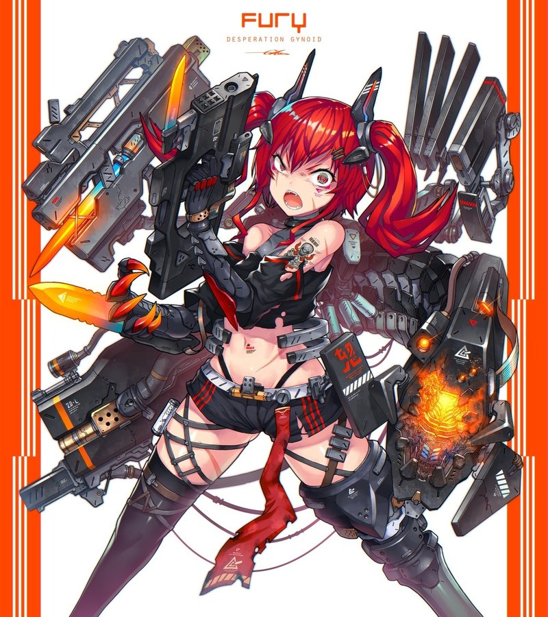 怒り を動力源にするメカ少女 Gia Note