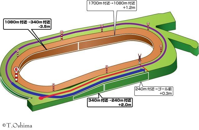 中京芝2200ｍ