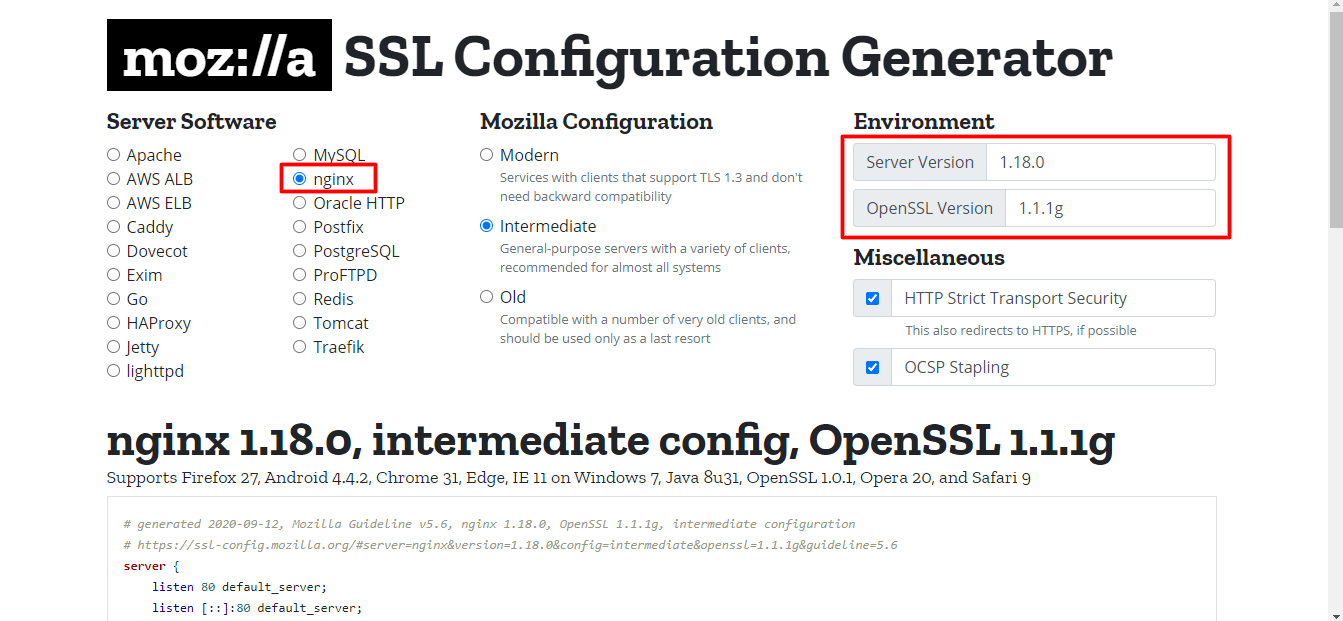 Next Step Aws Ssl Configuration Generatorの設定例を反映する ゆゆ Note