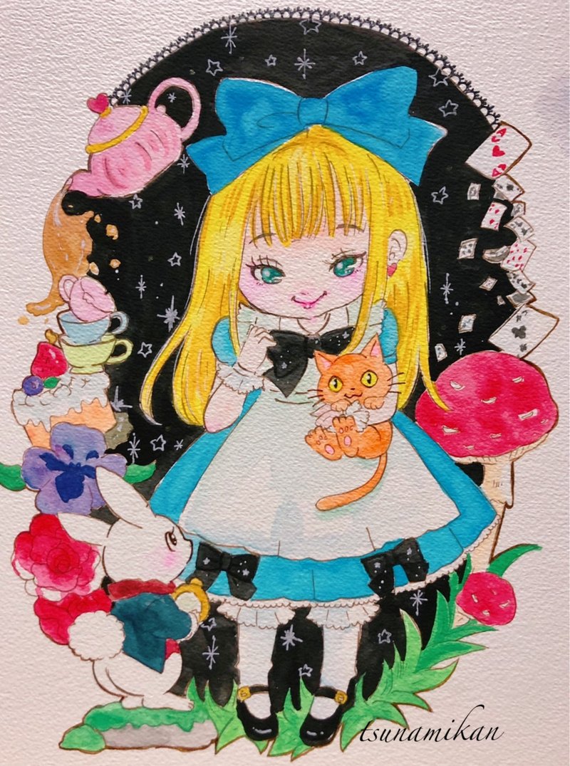 Illustration 不思議の国のアリス Tsunamikan Note