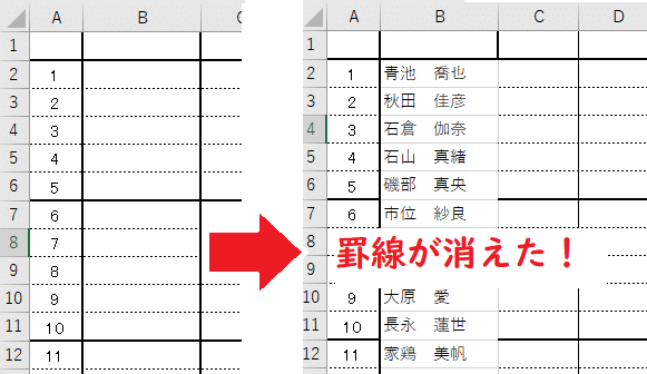 罫線が消えた Excelで思い通りにコピペをする方法 全文無料 Mei Note