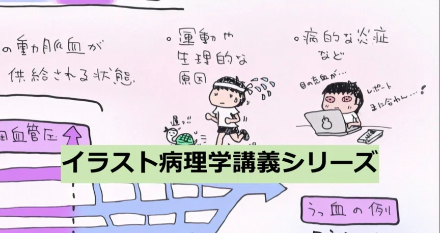 イラスト病理学講義｜のうと医療専門学校｜note