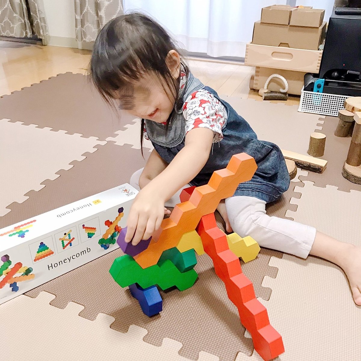 ジーナ社 Sina ハニカム 積み木 木のおもちゃ 知育玩具 ジーナ社 Sina ハニカム 積み木 木のおもちゃ 知育玩具 ハニカム