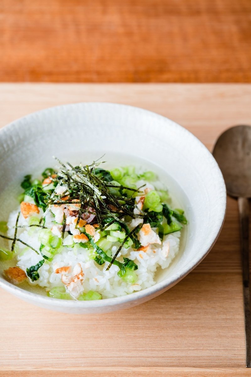 くせになっちゃう アンチョビ野沢菜茶漬け Reizoko Ni Almonde 冷蔵庫にあるもんで Note