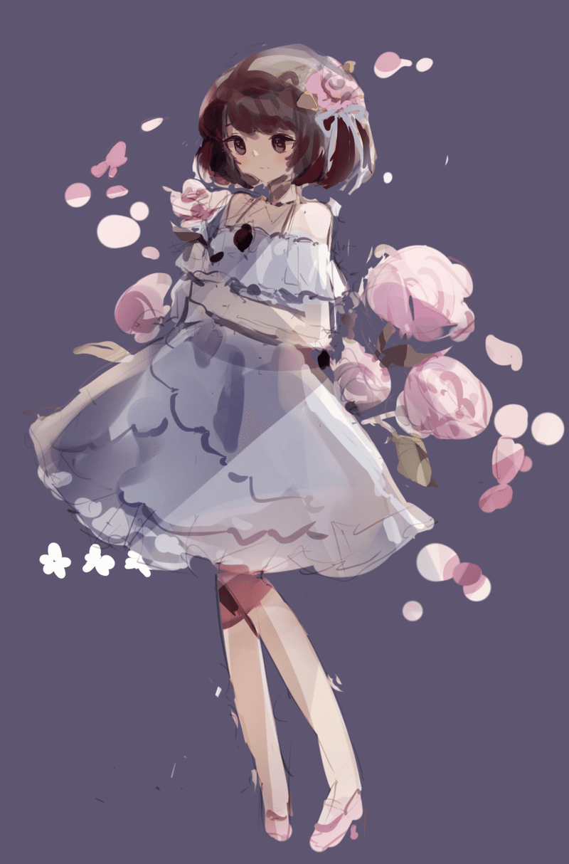 薔薇 女の子 メイキング解説 藤依しの Note 薔薇 女の子 メイキング解説 藤依しの Note