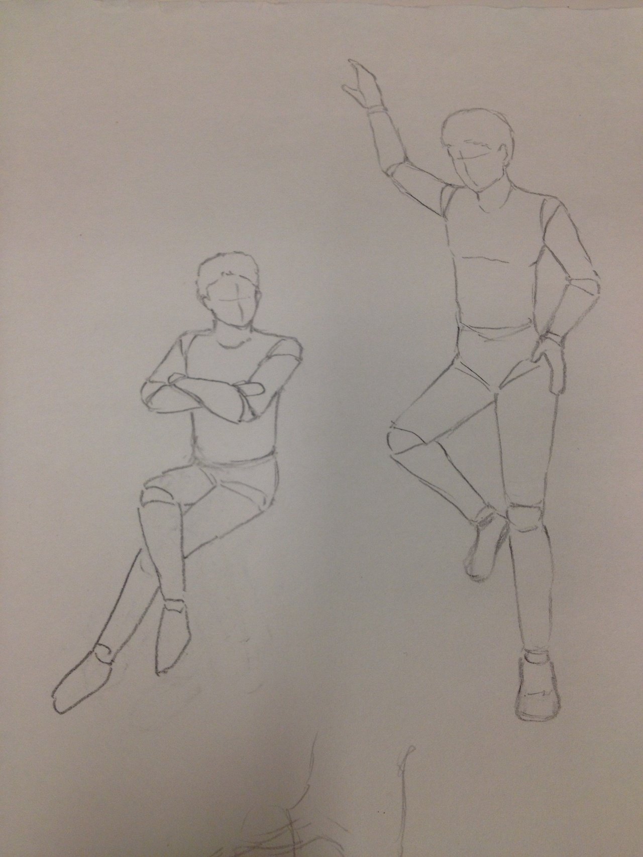 いろんなポーズを描いてみるテスト ルーム長 Note