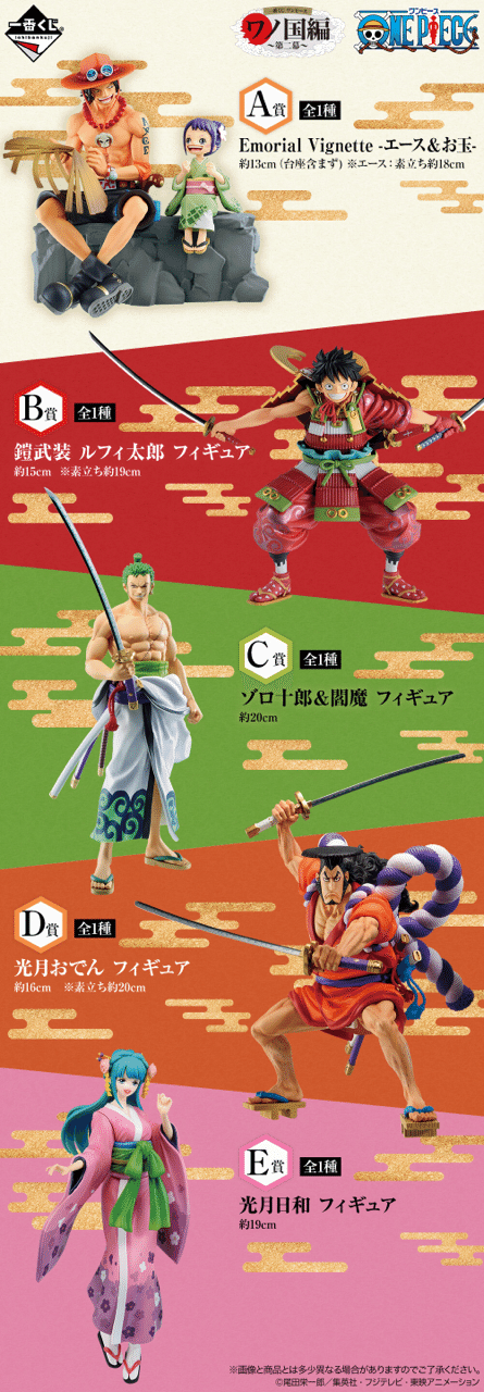 一番くじ ワンピース ワノ国編 第二幕 感想 考察 ガチャマニア ワンピースフィギュア Note