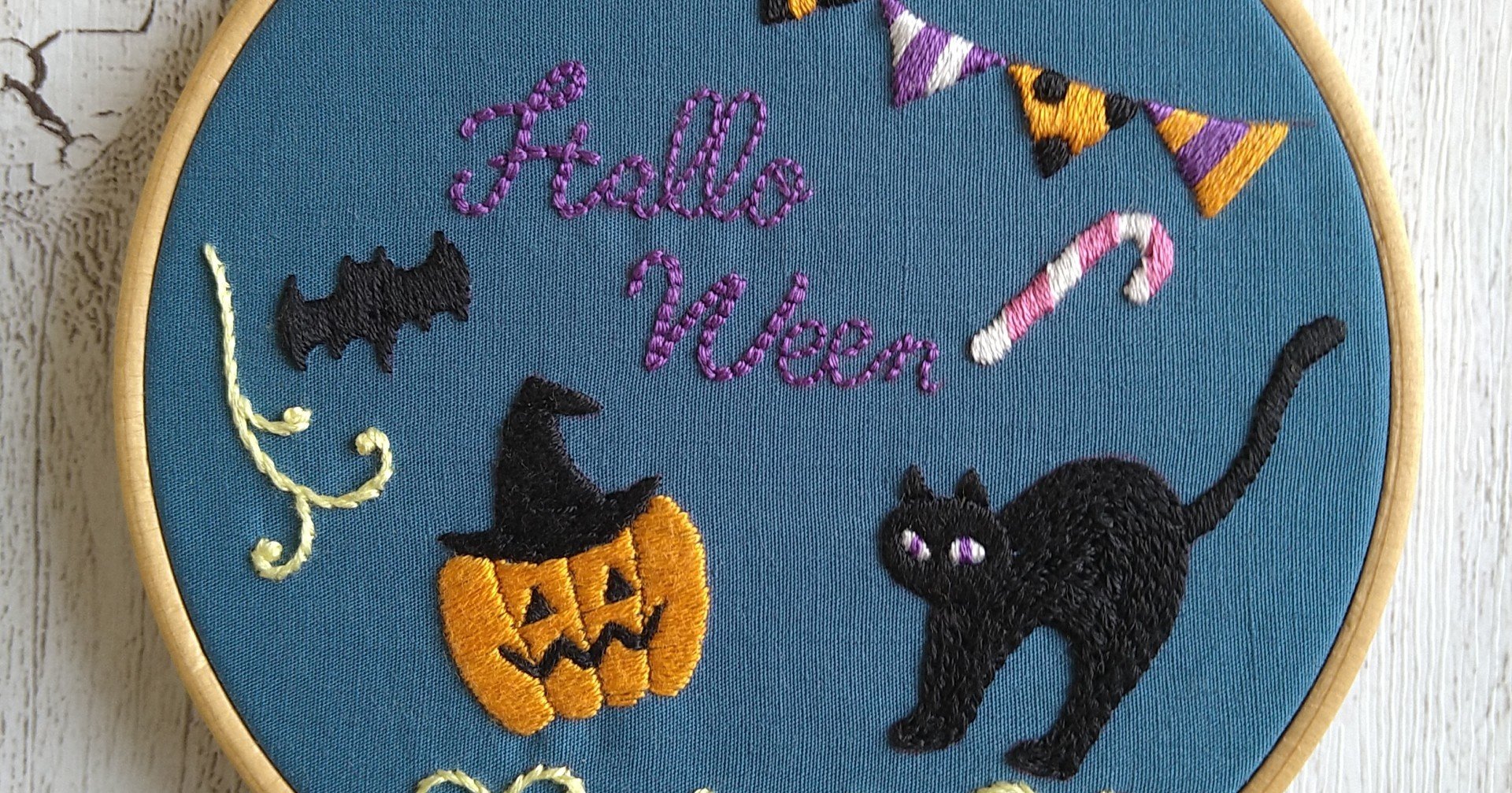 ハロウィンの刺繍図案 有料ダウンロード Apostrophe S 刺繍雑貨作家 Note