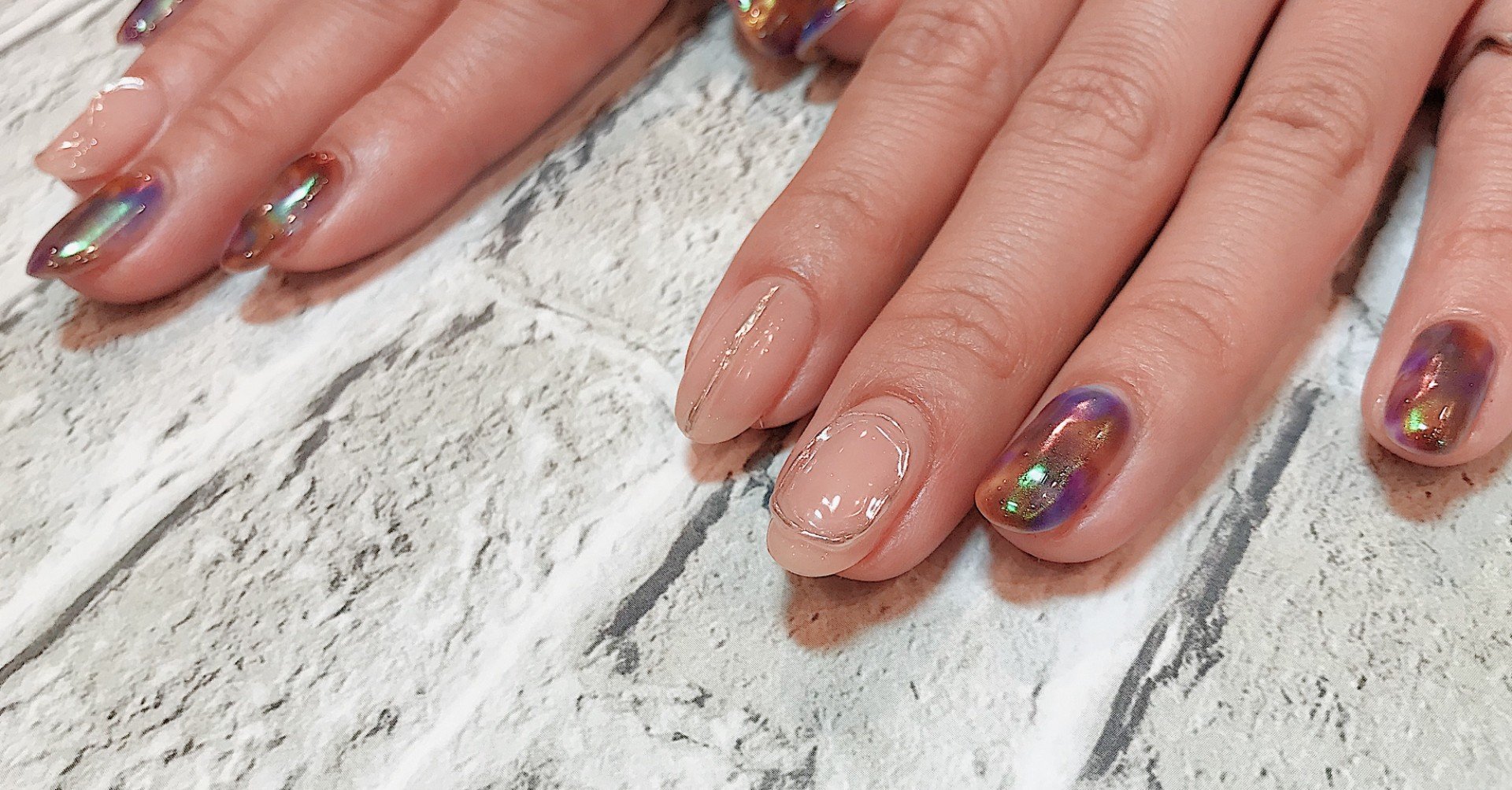 秋色ニュアンス Rose Nail Note