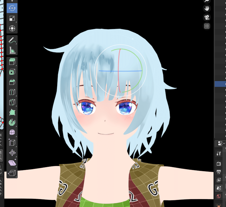 Blender モデリング初心者が女の子を作って動かすまでの備忘録 14 テクスチャペイント こあろ Note