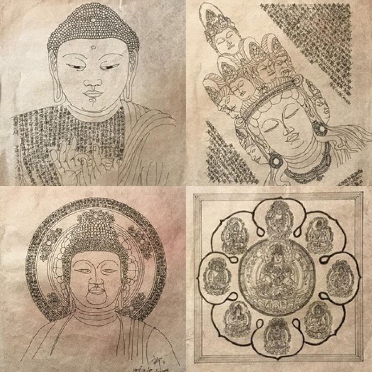 心の灯に。「仏画曼荼羅アート」 To the light of the heart.｜達磨の