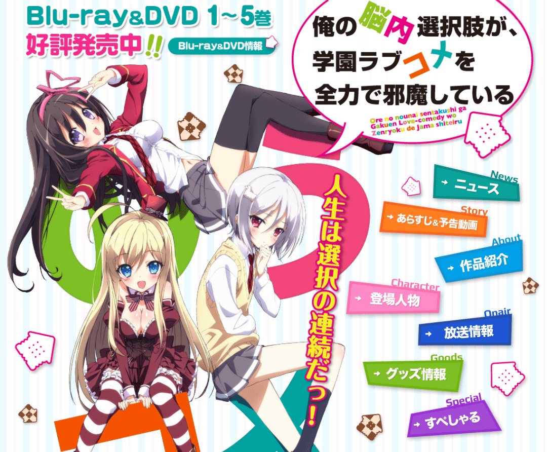 アニメ 俺の脳内選択肢が 学園ラブコメを全力で邪魔している 見どころ紹介 ヌマサン Note