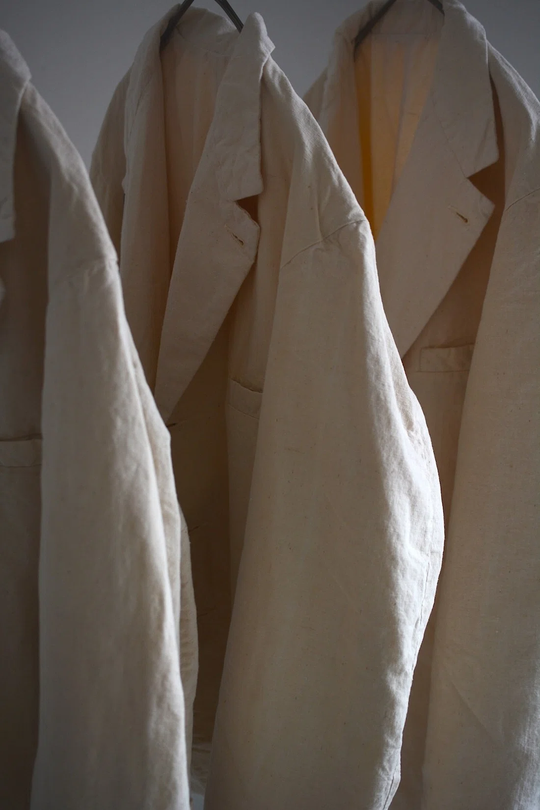 1940-50s vintage NOS French Hospital Military fabric】 Set