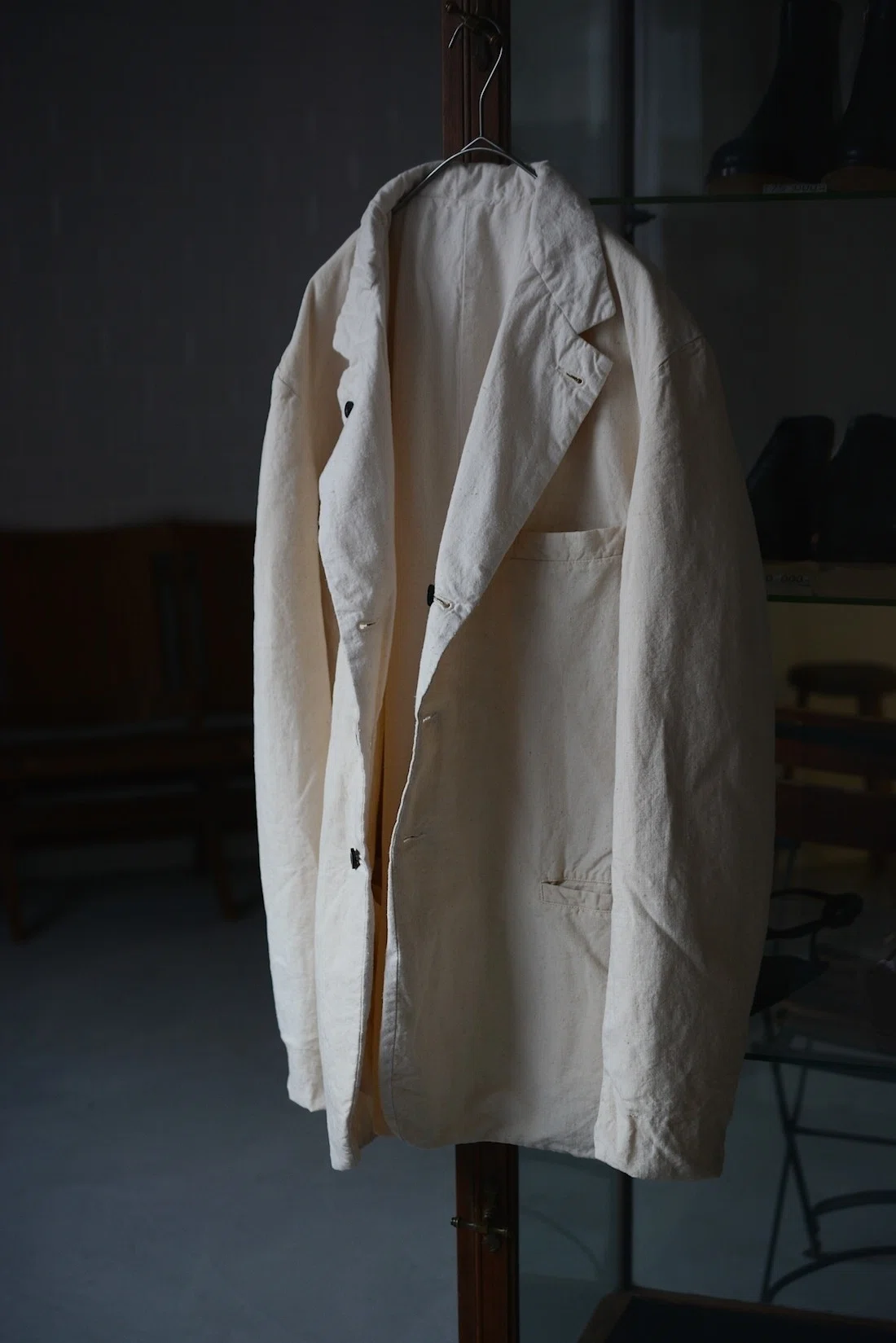 1940-50s vintage NOS French Hospital Military fabric】 Set up for