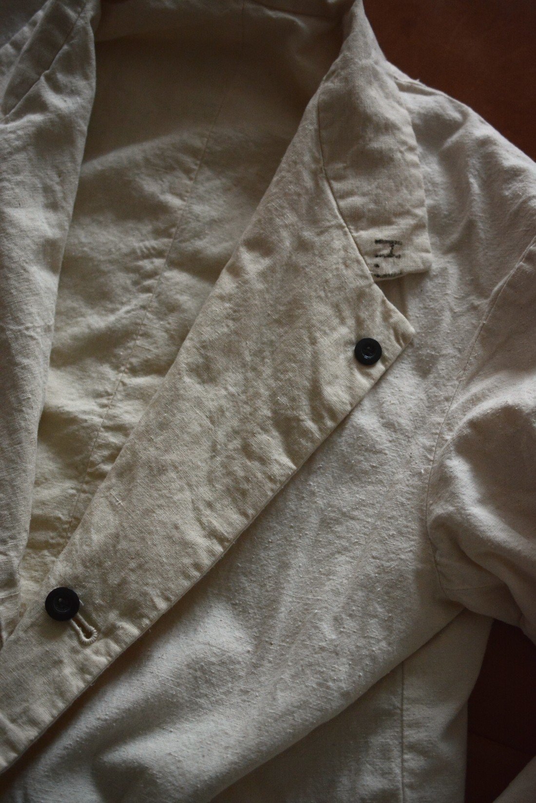 h*a様 outil nariwai別注　ホスピタルジャケット 1940-50s vintage NOS French Hospital Military fabric】 Set up for