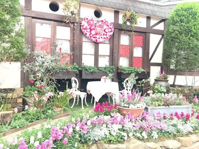 カフェ　ハーブ園　ハート