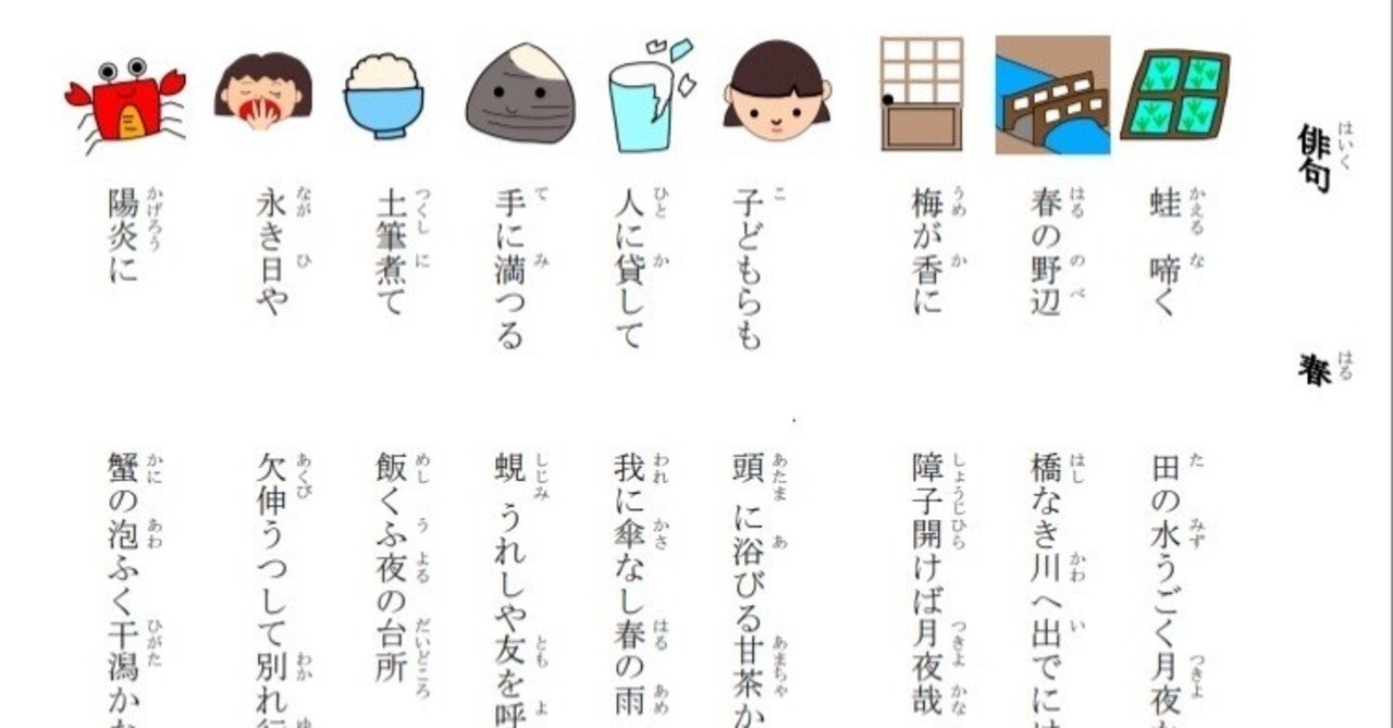 コペル 暗唱入門 暗唱皆伝 俳句 春 8 16 暗記用コペル がんばれる子ちゃん Note