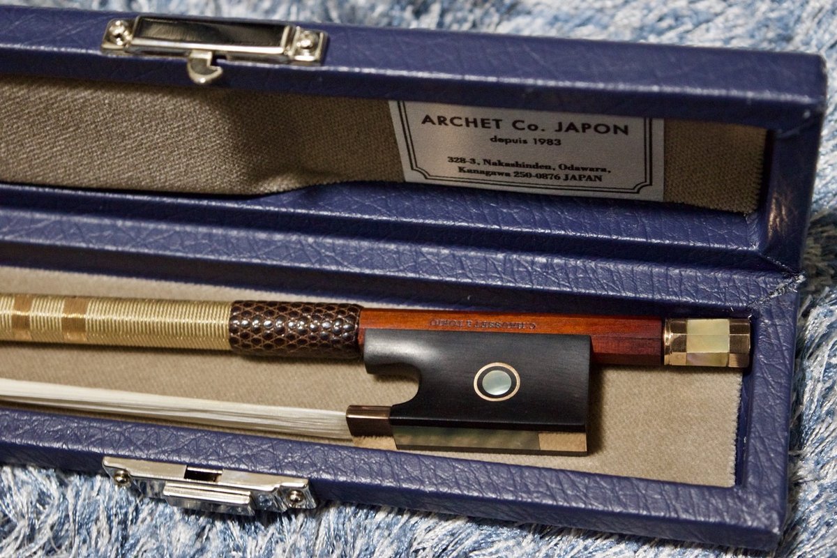 CUNIOT HAUSSET バイオリン弓 PE solo ケース付き 新しい弓を購入! Archet CUNIOT HAUSSET TOURTE Solo|Yuuki