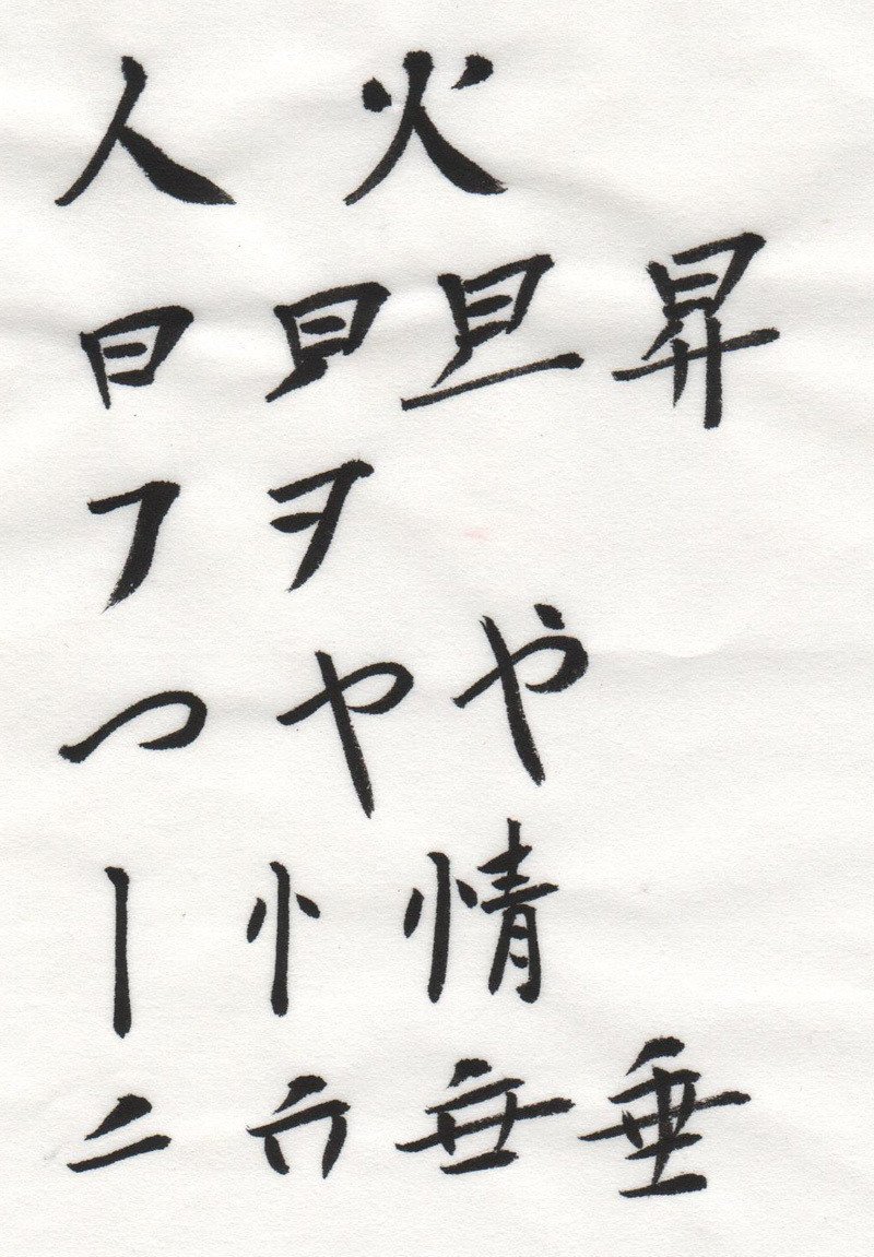 書の身体 書は身体 第八回 筆順はテキトーである コ２ Kotsu Note分室 Note