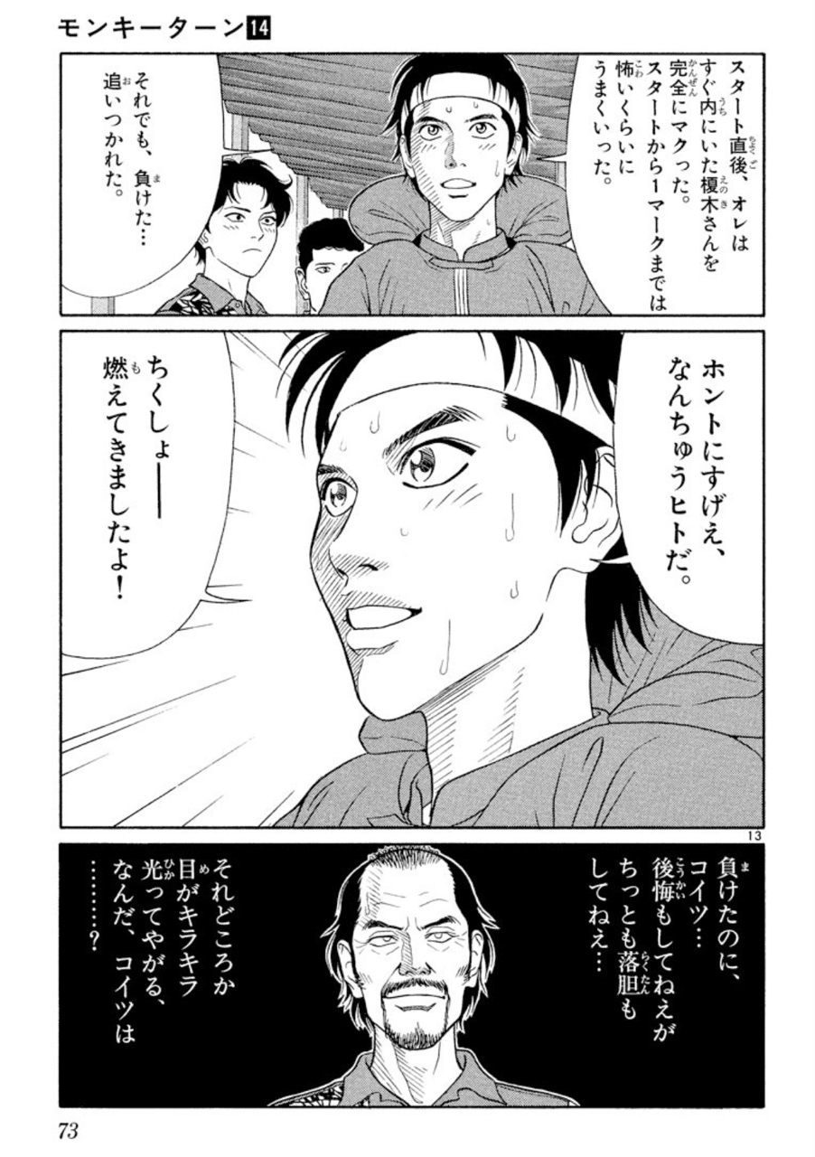 コミックレビュー モンキーターン １４ Sg 全日本選手権優勝戦 新鋭王座決定戦出場 こも 零細企業営業 5月読書数108冊 Note