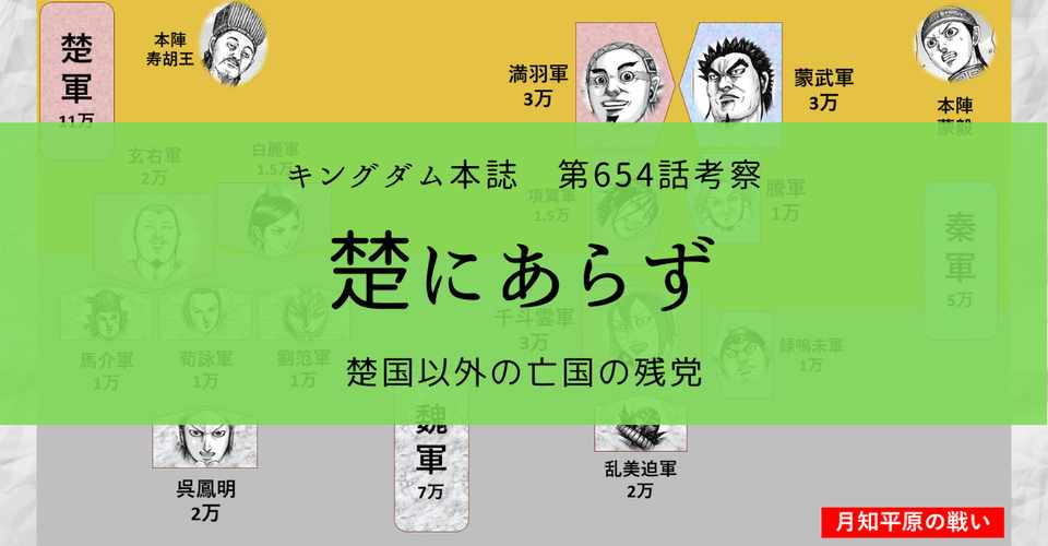 キングダム第654話考察 楚にあらず Kazuma 投資 中国史誇大妄想 Note