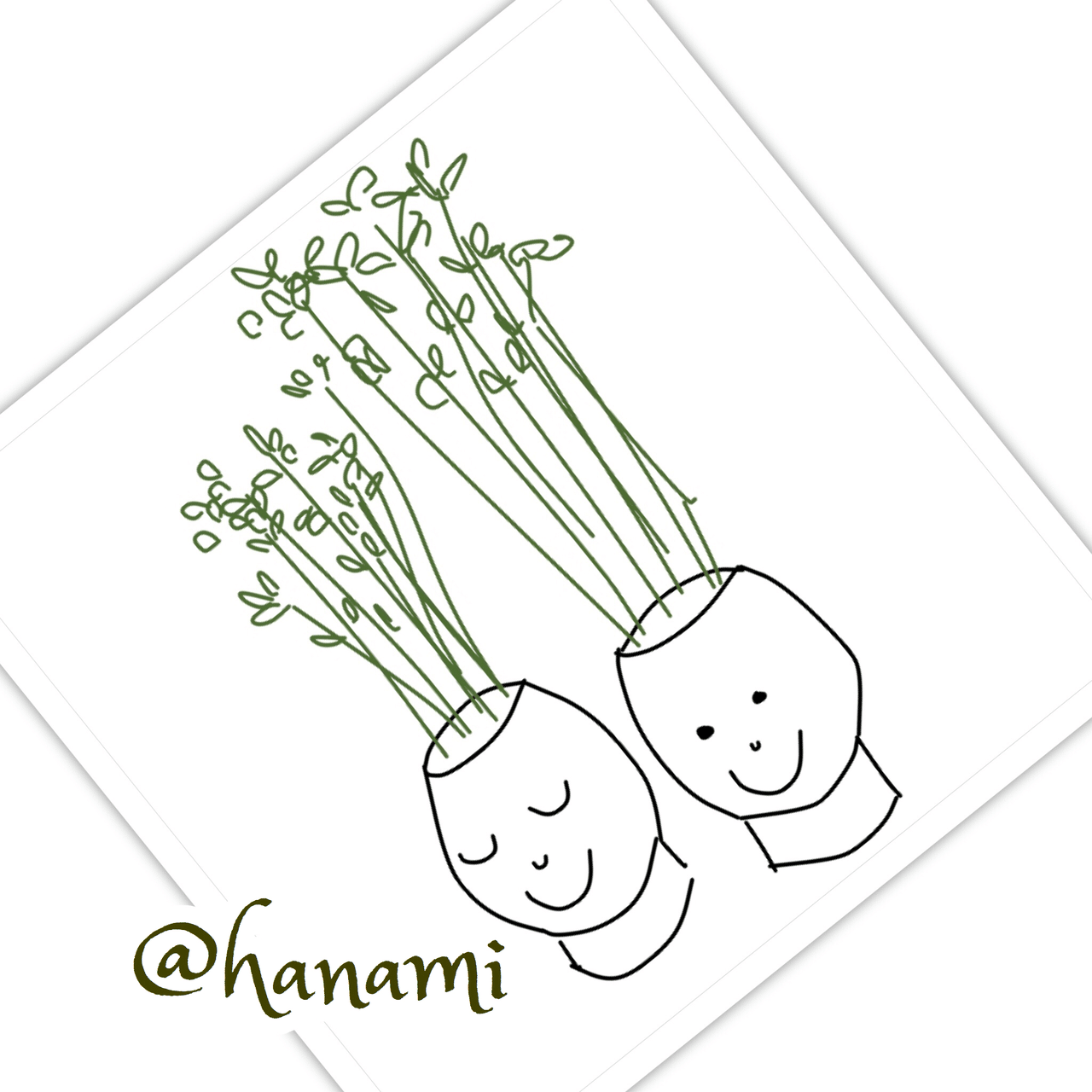 おはようございます 今日は かいわれ大根の日 ということで かいわれ大根のイラスト Ameblo Jp Hana No Su Entry Html Atelier Hanami 刺繍とイラスト と Note