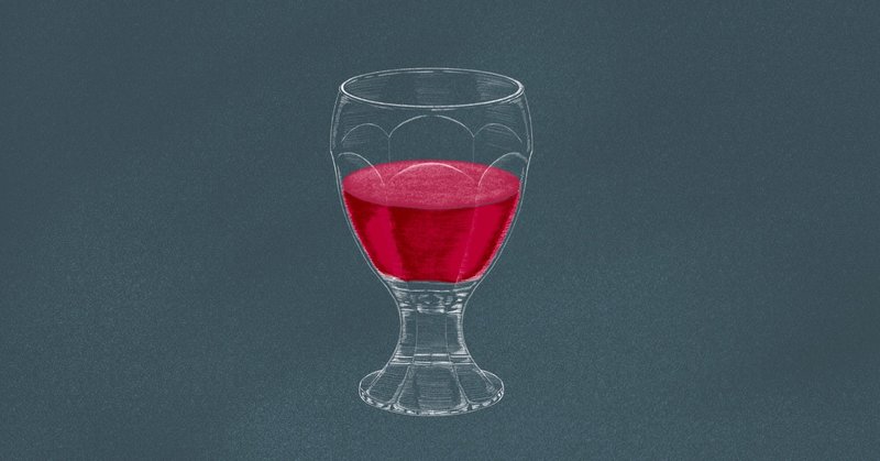 ワイングラス Borgonovo ボルゴノーヴォ のイラストを描きました アナログ風線画タッチ Akinori Washida Note