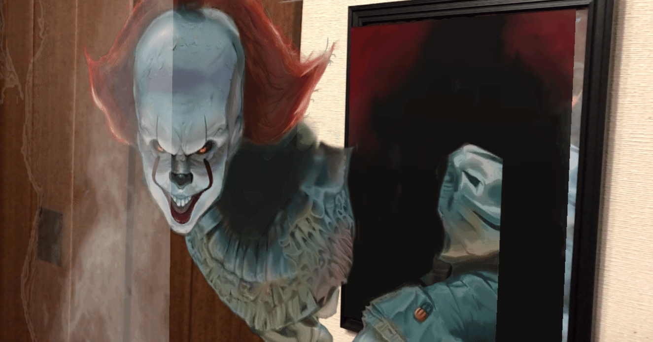 Adobe Aero Ar でペニーワイズを飛び出させてみた Kenny Note