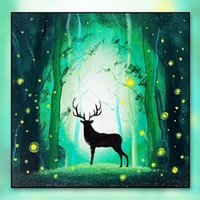 アクリル絵の具を使用した満月と鹿の描き方 初心者が簡単に絵を描く方法 Junya Art Note アクリル絵の具を使用した満月と鹿の描き方 初心者が簡単に絵を描く方法 Junya Art Note