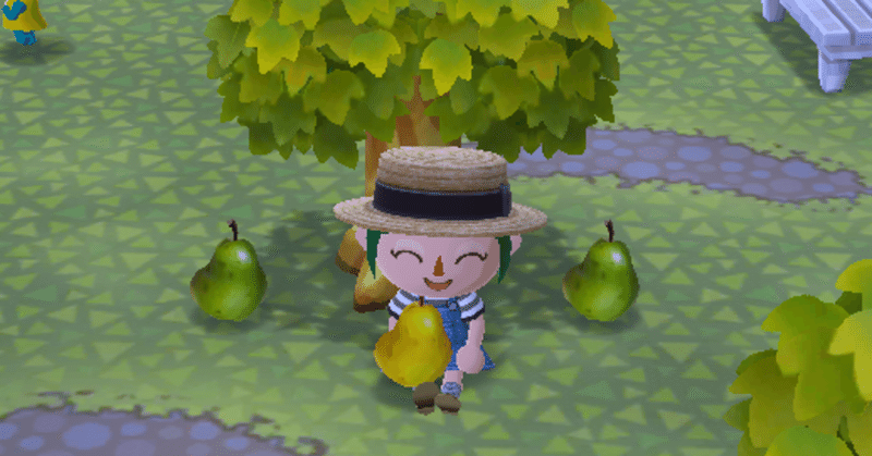 ポケ森日記 今までサボってたおいしい梨がついに実った みおちゅーのポケ森部屋 Note