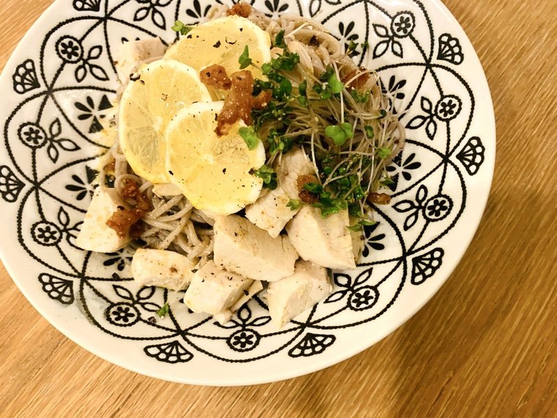レシピ 鷄ムネ肉とレモンのぶっかけ蕎麦 Cafealma Note レシピ 鷄ムネ肉とレモンのぶっかけ蕎麦 Cafealma Note