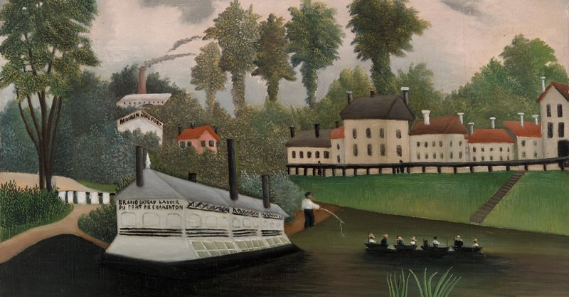 "Bateau-Lavoir"セーヌ川の洗濯船