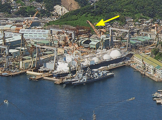 戦艦 武蔵を建造した第二船台とガントリー・クレーン｜江島 達也