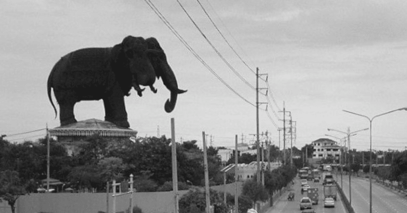 🇹🇭「巨大な象がいるの」@カオサン通りから2005