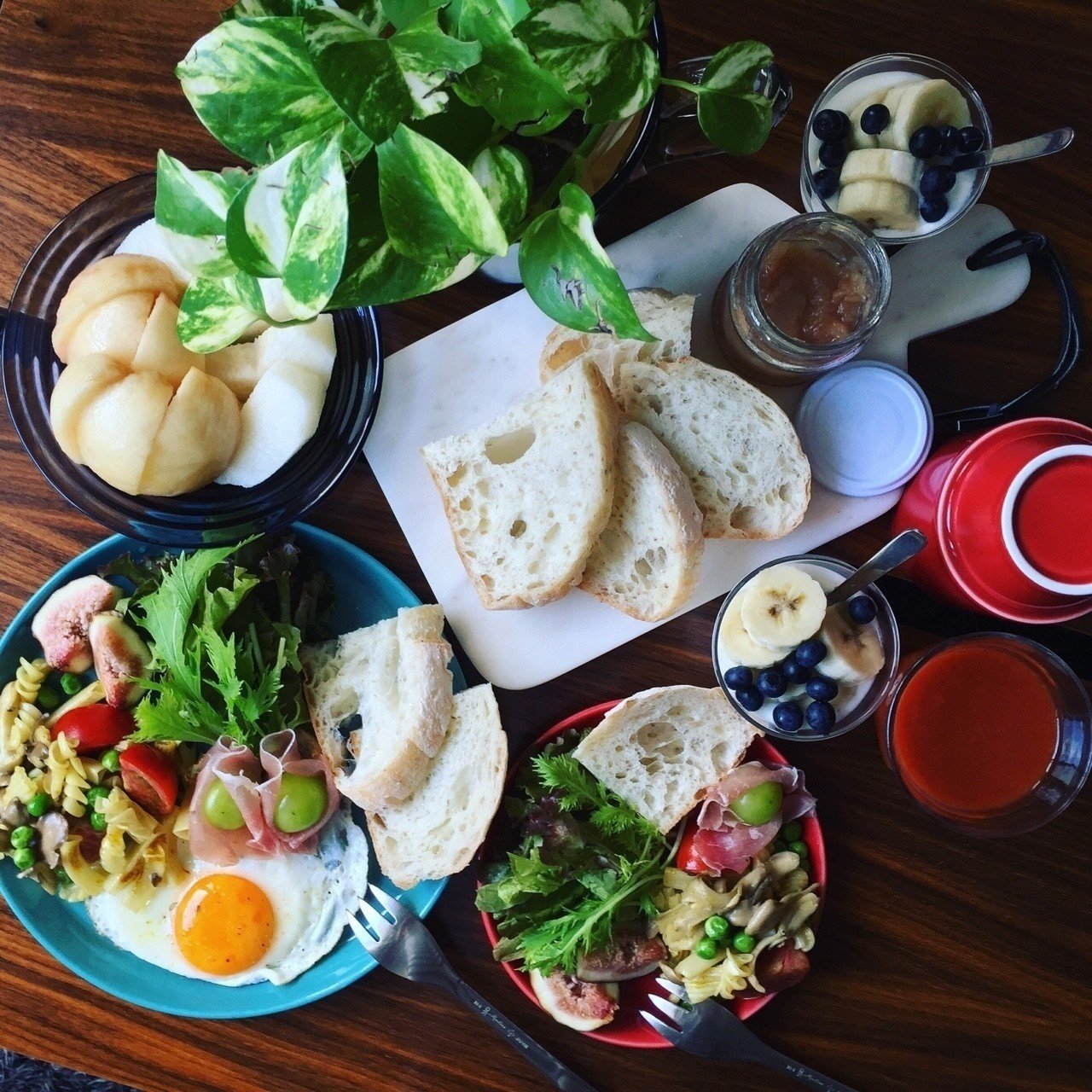 カレーマヨ風味のマカロニサラダと白焼きカンパーニュ みずのさちこ Note