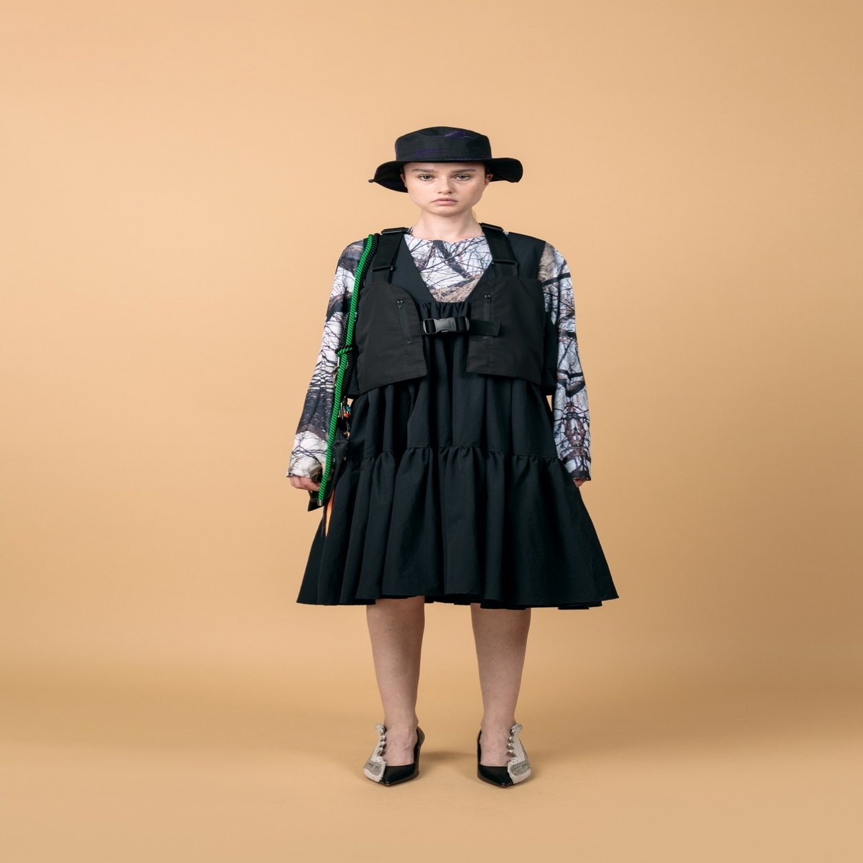 HOUGA 2021 ss dress up skirt