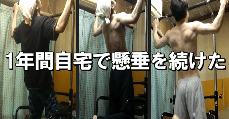 1年間自宅で懸垂を続けてみた Kitchie きっちー Note