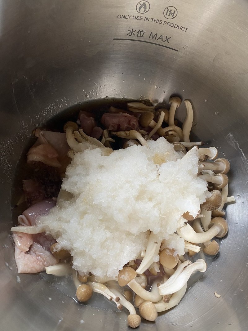 レシピ 鶏のみぞれ煮 ホットクック黒 Note