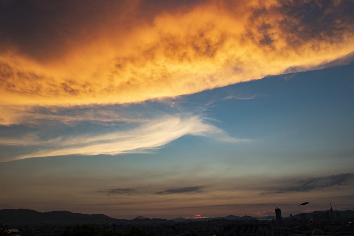 （リサイズ）20200829風景-006（福岡市、夕日）