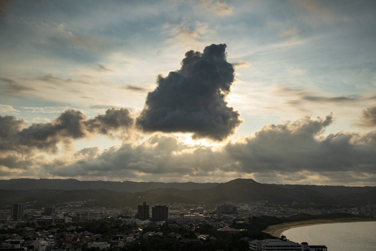 （リサイズ）20200831風景-026（唐津城天守閣からの夕陽）