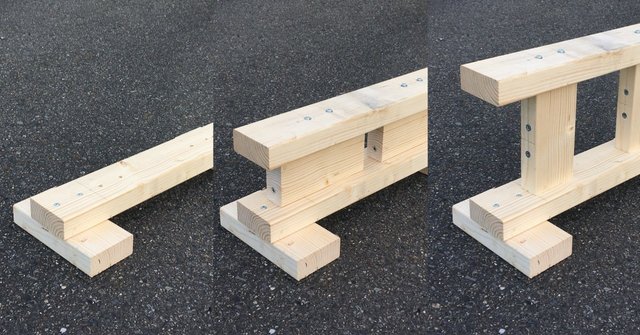 ポータブルシケインの高さ設定のテストライド