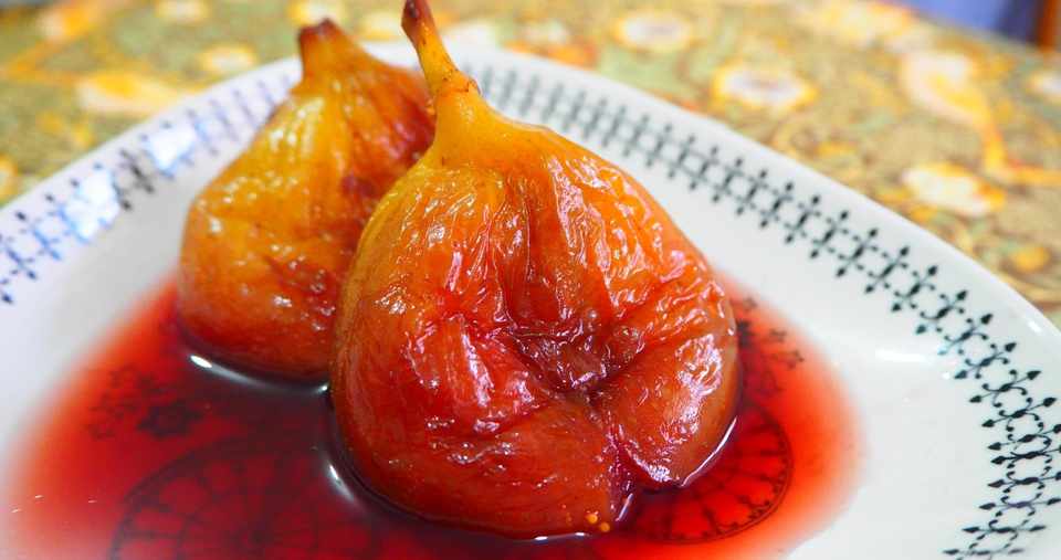 26 秋になると果物はなにもかも忘れてしまって 八木重吉 いちじくの赤ワインコンポート 詩を食べる ポエジオ食堂 Note