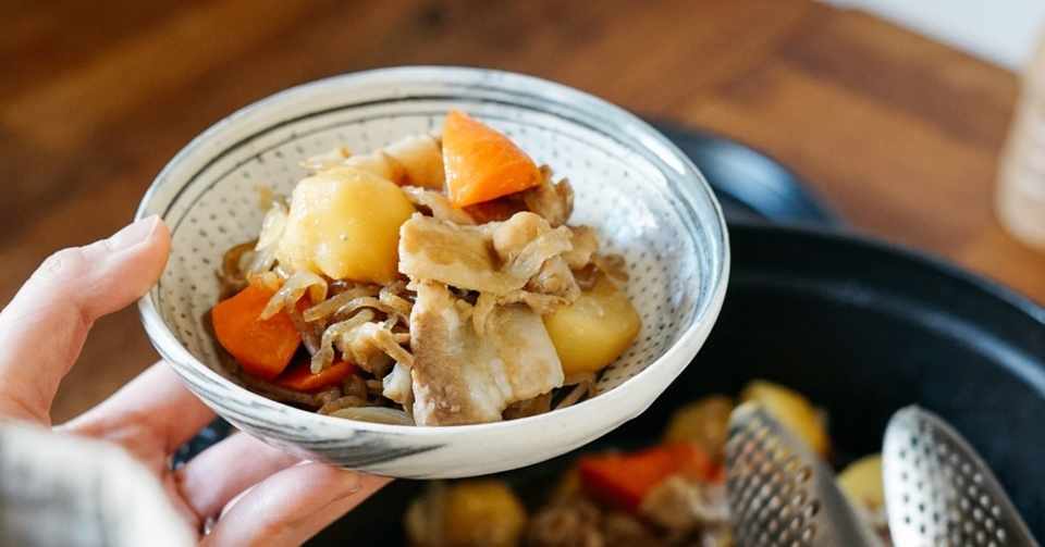 みりんも酒もだしも水も使わない簡単肉じゃがレシピ Tomoyo Lifeとfood Note