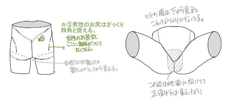 人物イラスト 股問題 ハル Note