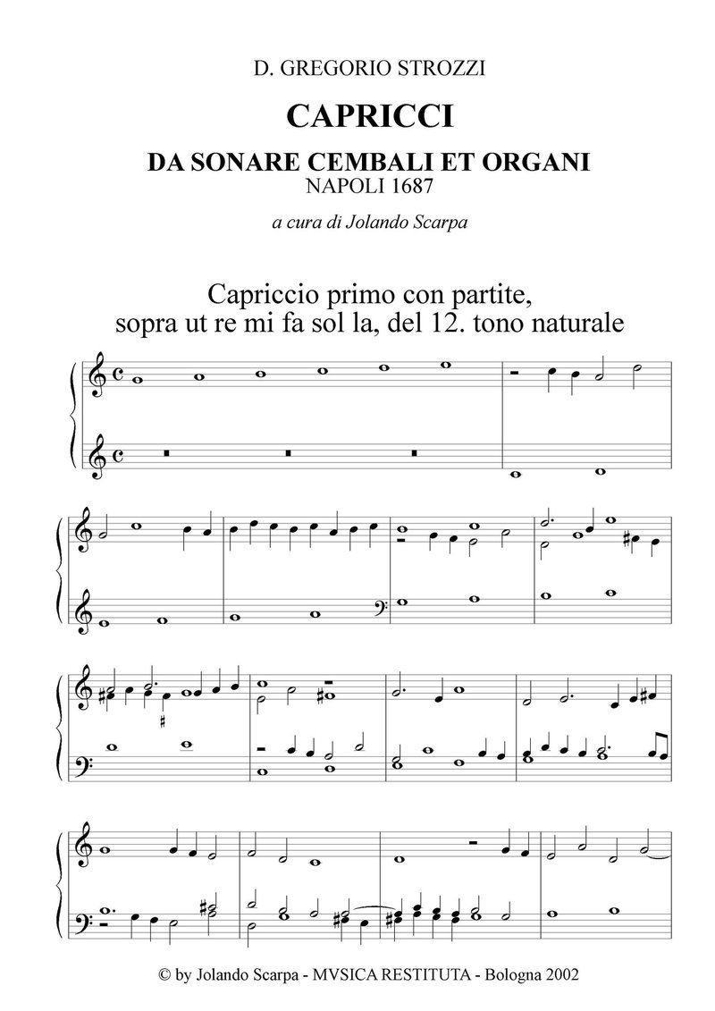 鍵盤楽器音楽の歴史 37 17世紀イタリア 影踏丸 Note